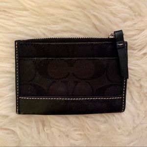 Black Coach wallet/coin purse